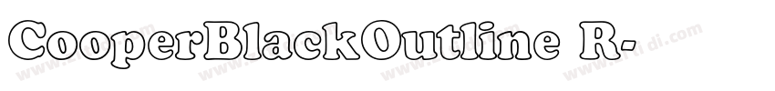 CooperBlackOutline R字体转换 CooperBlackOutline R字体转换